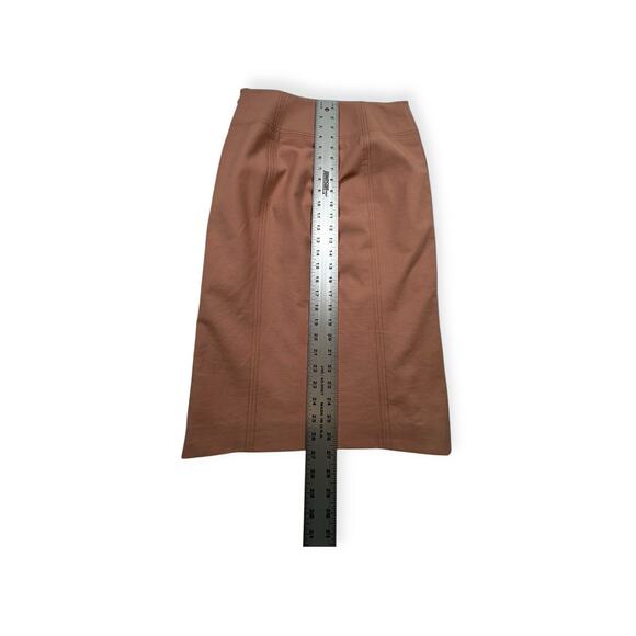 Ann Taylor Loft Women’s Pencil Skirt Size‎ 6 Peach Zip Straight Knee Length 418 - Picture 4 of 7